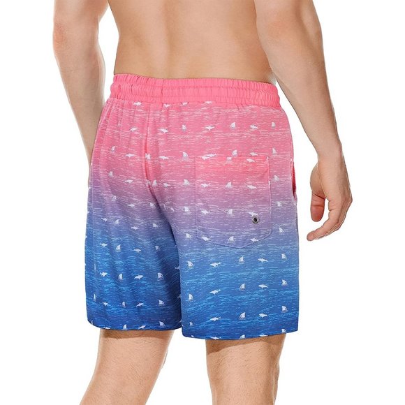 Swim Trunks Quick Dry Bathing Suit for Men with Compression Liner - Picture 3 of 5